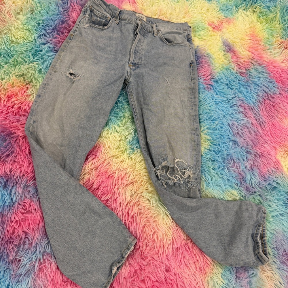 Citizens of Humanity Jolene Jeans Women 29 Blue Distressed Slim Straight